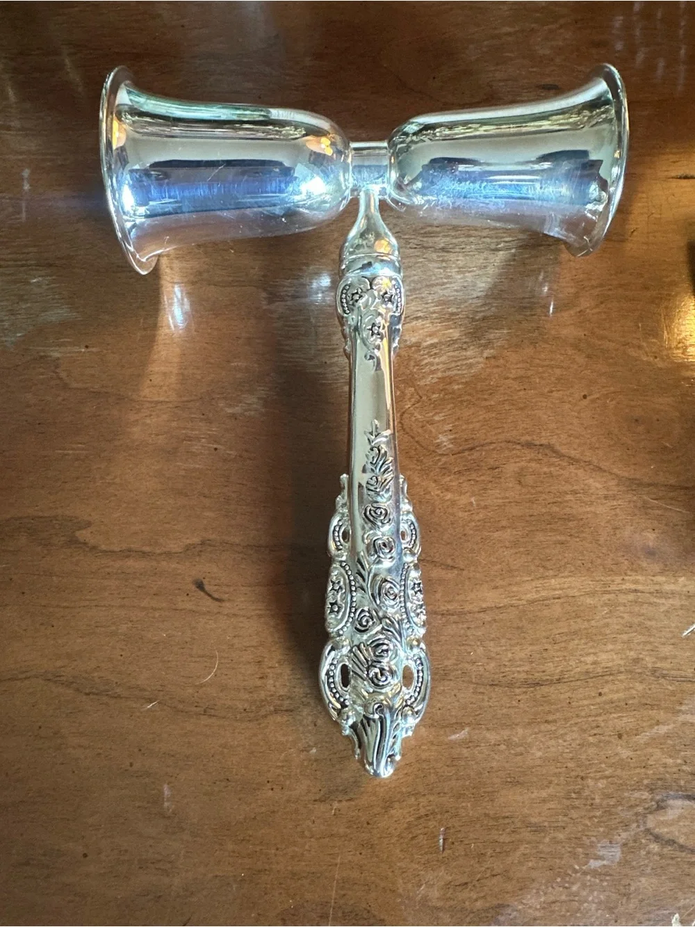 Wallace Silversmiths Vtg Silver-plated Double Cocktail Jigger